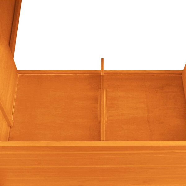 vidaXL قفص دجاج خارجي بيت دجاج مع 1 قفص للبيض خشب