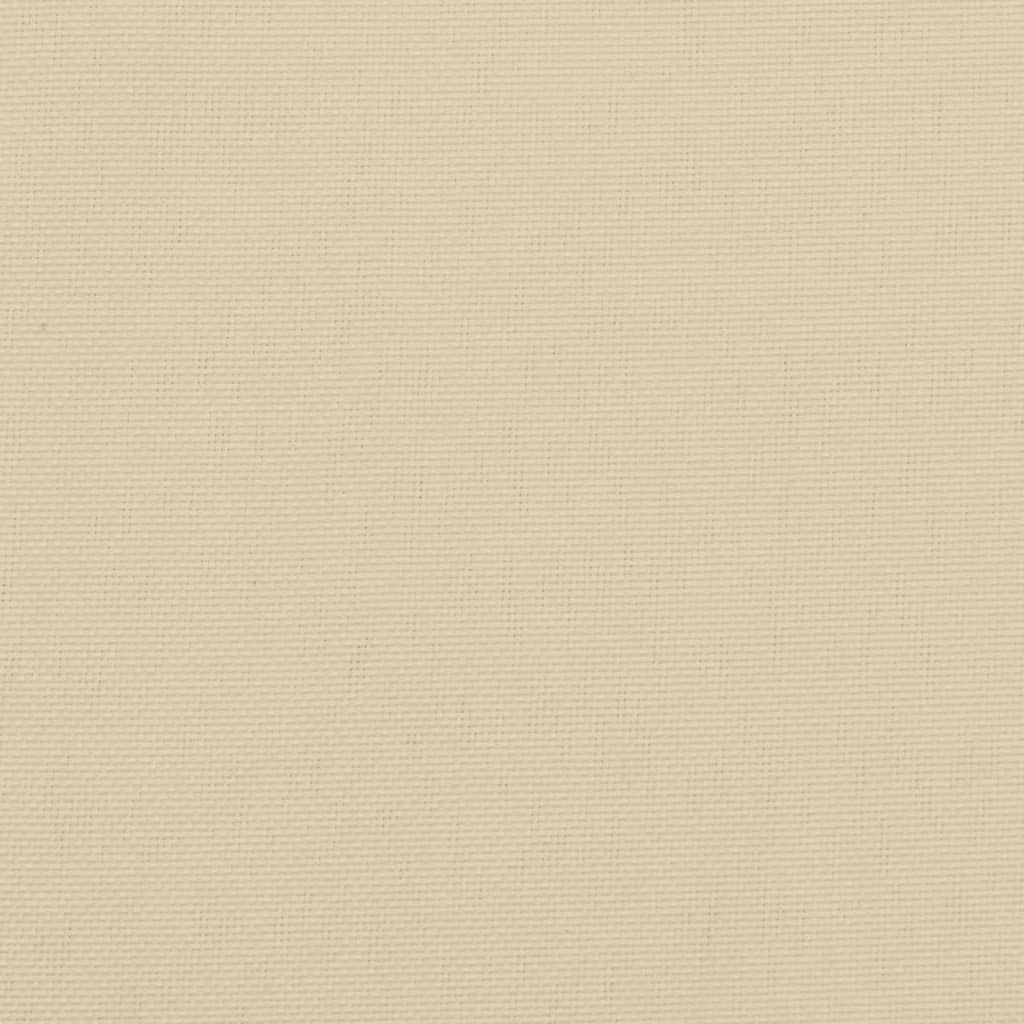 vidaXL وسائد بنش حديقة 2 ق بيج 120×50×7 سم قماش أكسفورد
