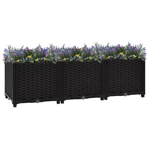 vidaXL حوض زراعي مرتفع 120&times;40&times;38 سم بولي بروبيلين
