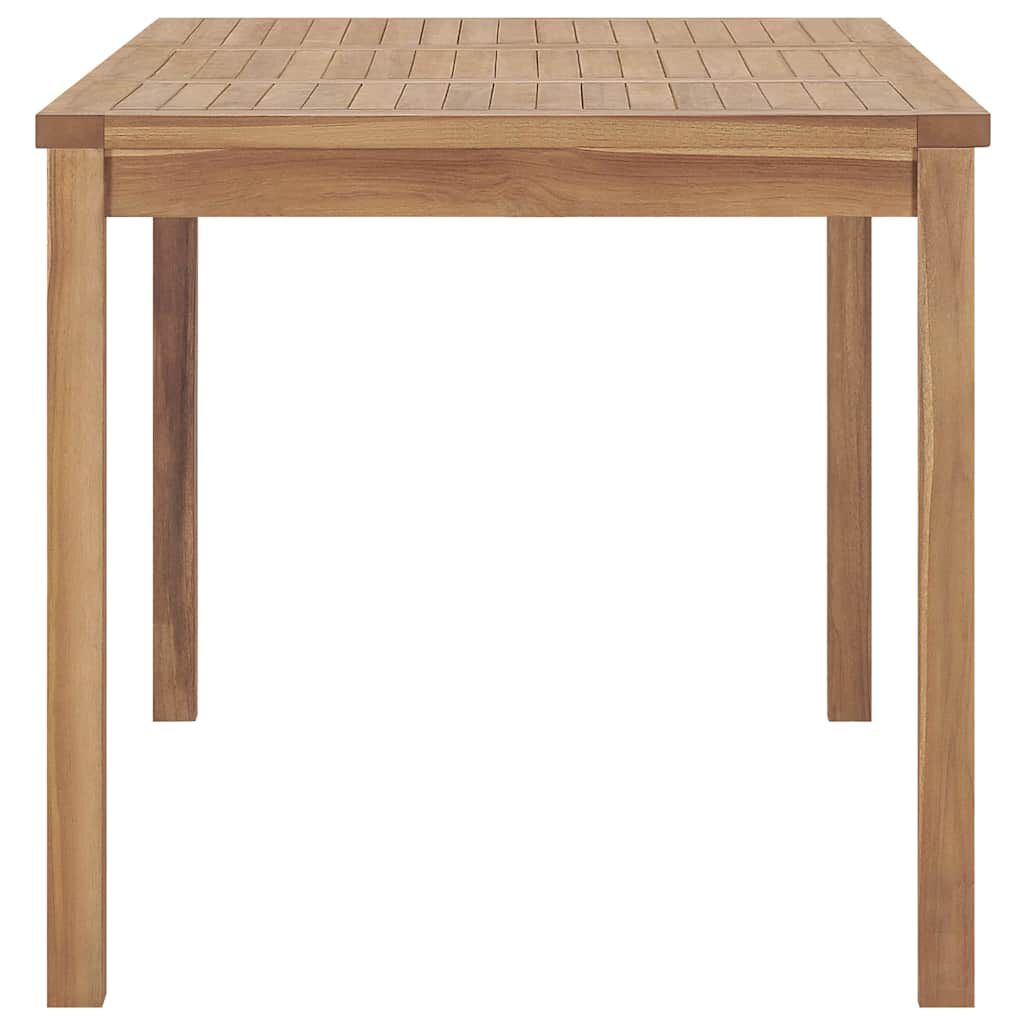 vidaXL طاولة سفرة حديقة 140×80×77 سم خشب ساج صلب