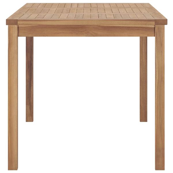 vidaXL طاولة سفرة حديقة 140×80×77 سم خشب ساج صلب