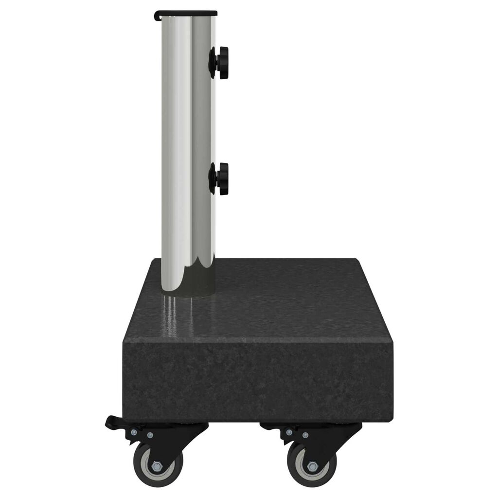 vidaXL قاعدة مظلة أسود 45×25×8 سم جرانيت