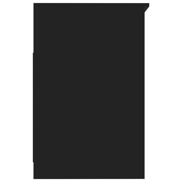 vidaXL خزانة أدراج أسود 40×50×76 سم خشب صناعي