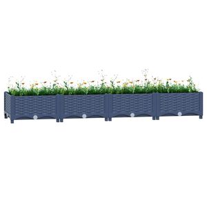 vidaXL حوض زراعي مرتفع 160&times;40&times;23 سم بولي بروبيلين