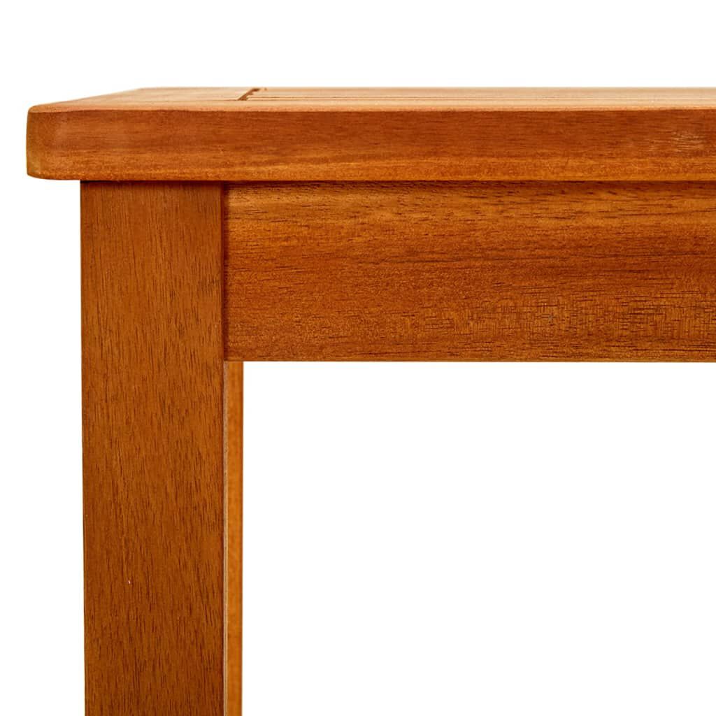vidaXL طاولة قهوة للحديقة 110×60×45 سم خشب أكاسيا صلب