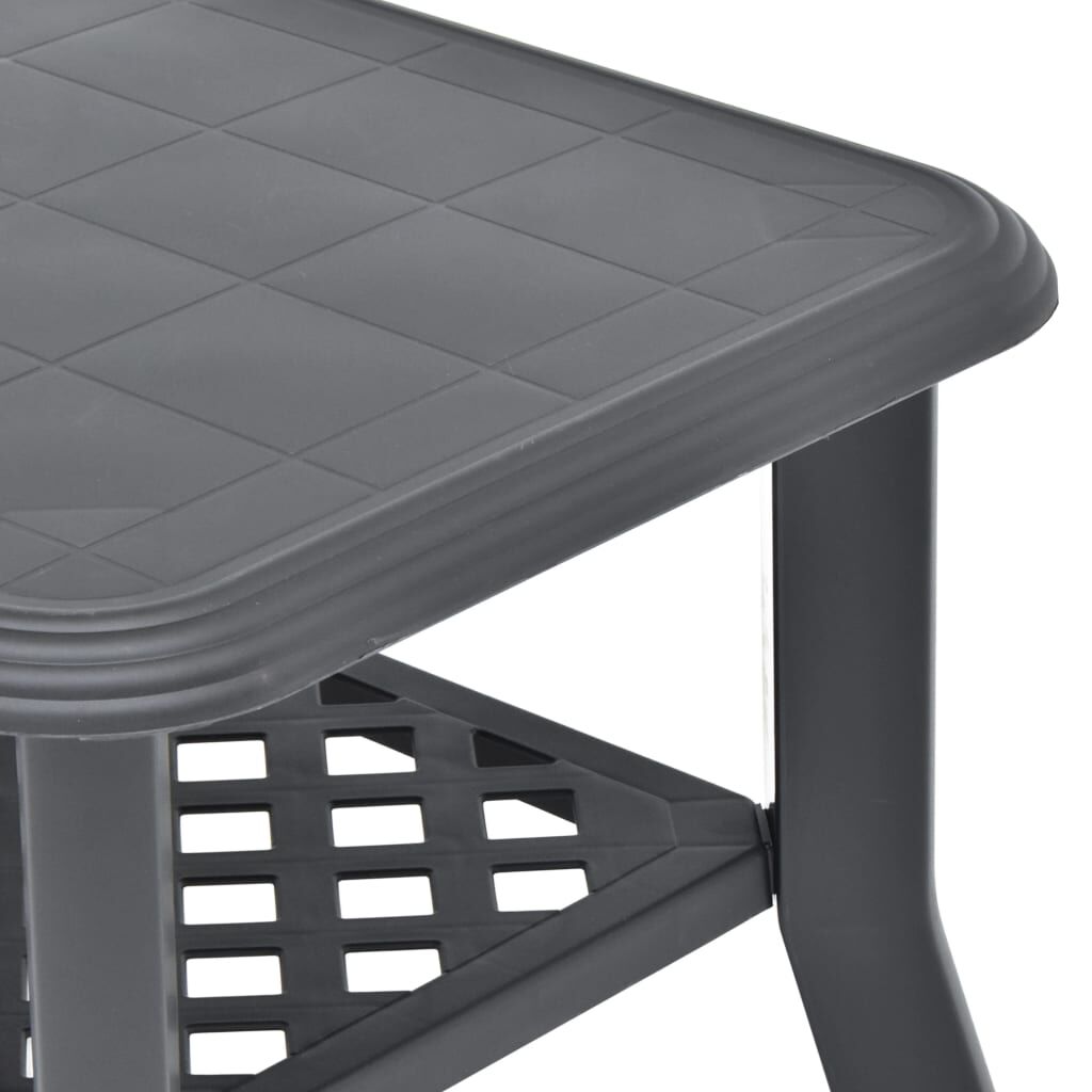 vidaXL طاولة قهوة أنثراسيت 90×60×46 سم بلاستيك