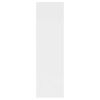 803002 vidaXL رف جداري أبيض 75&times;16&times;55 سم خشب صناعي
