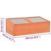 vidaXL دفيئة بيت محمي خشب 100×50×34 سم