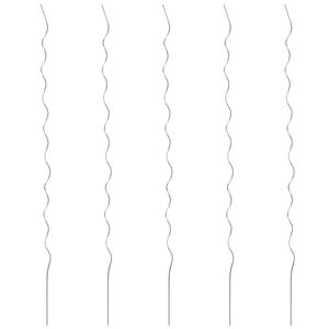 vidaXL دعامات نباتات لولبية 5 ق 110 سم فولاذ مجلفن