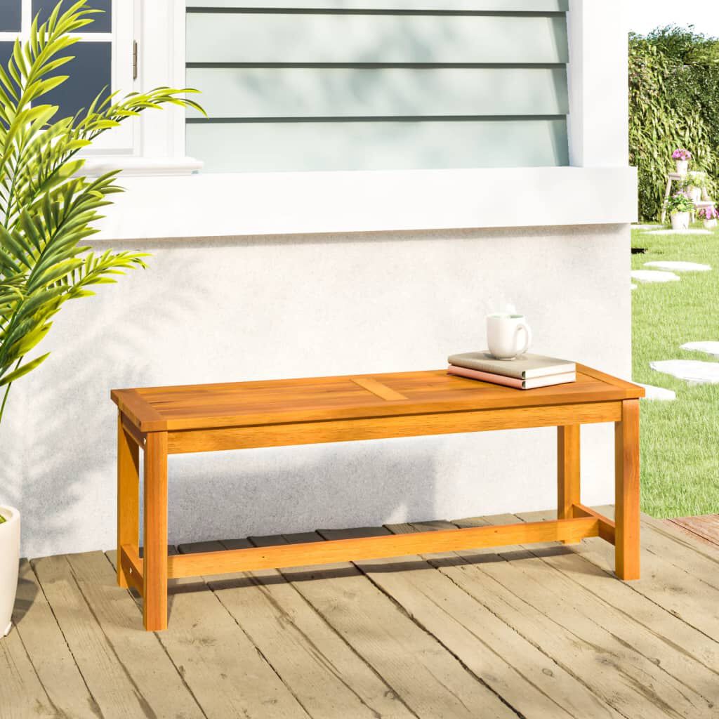 vidaXL مقعد طويل للحديقة 45x35x110 سم خشب أكاسيا صلب