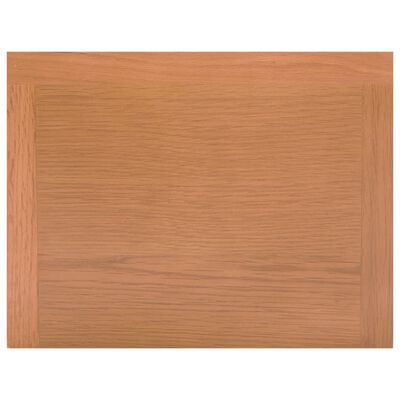 vidaXL طاولة مجلات مع درج 35×27×55 سم خشب بلوط صلب