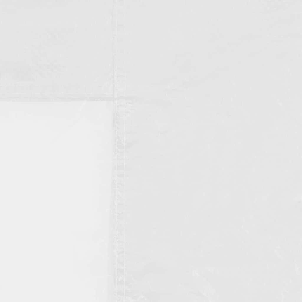 vidaXL جدار خيمة حفلات 2 ق مع نافذة PE أبيض