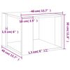 vidaXL طاولة قهوة سونوما أوك 40×40×30 سم خشب صناعي