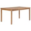 vidaXL طاولة حديقة 150&times;90&times;77 سم خشب ساج صلب