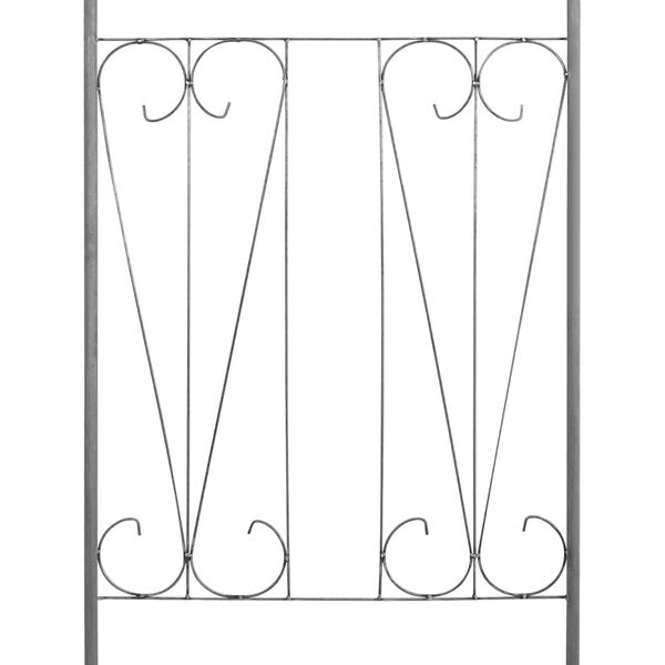 vidaXL قوس حديقة للنباتات المتسلقة بتصميم على شكل سنبلة أخضر داكن