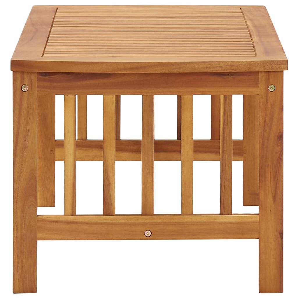 vidaXL طاولة قهوة 102×50×43 سم خشب أكاسيا صلب