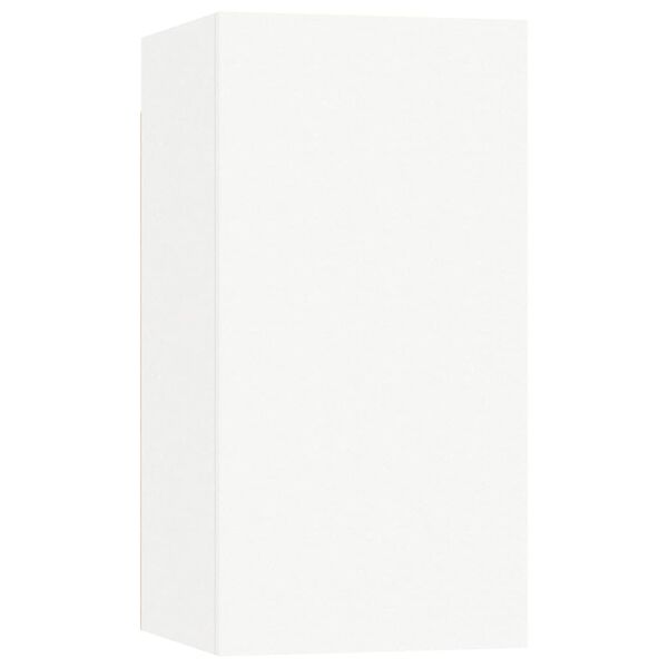 vidaXL خزانات تلفزيون 4 ق أبيض 30,5x30x60 سم خشب صناعي