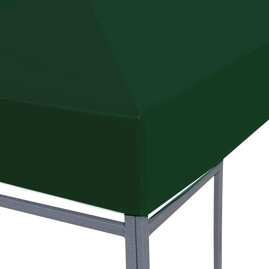 vidaXL غطاء مظلة حديقة علوي 310 جم/م² 3×3 م أخضر