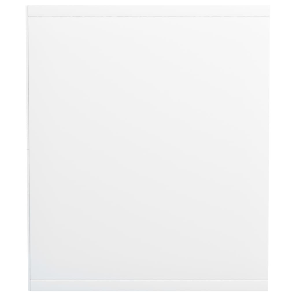vidaXL خزانة كتب/خزانة تلفزيون لون أبيض 36×30×143 سم خشب صناعي