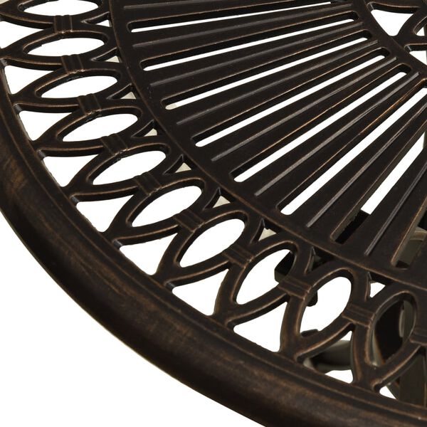 3070565 vidaXL طقم بيسترو 3ق ألومنيوم مصبوب برونزي (315567+315579)