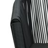 vidaXL كراسي حديقة 2 ق أسود روطان PVC