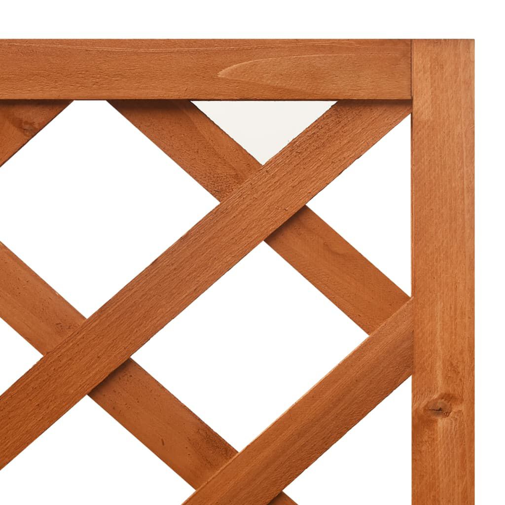 vidaXL حوض تعريشة ركني 40×40×150 سم خشب تنوب صلب