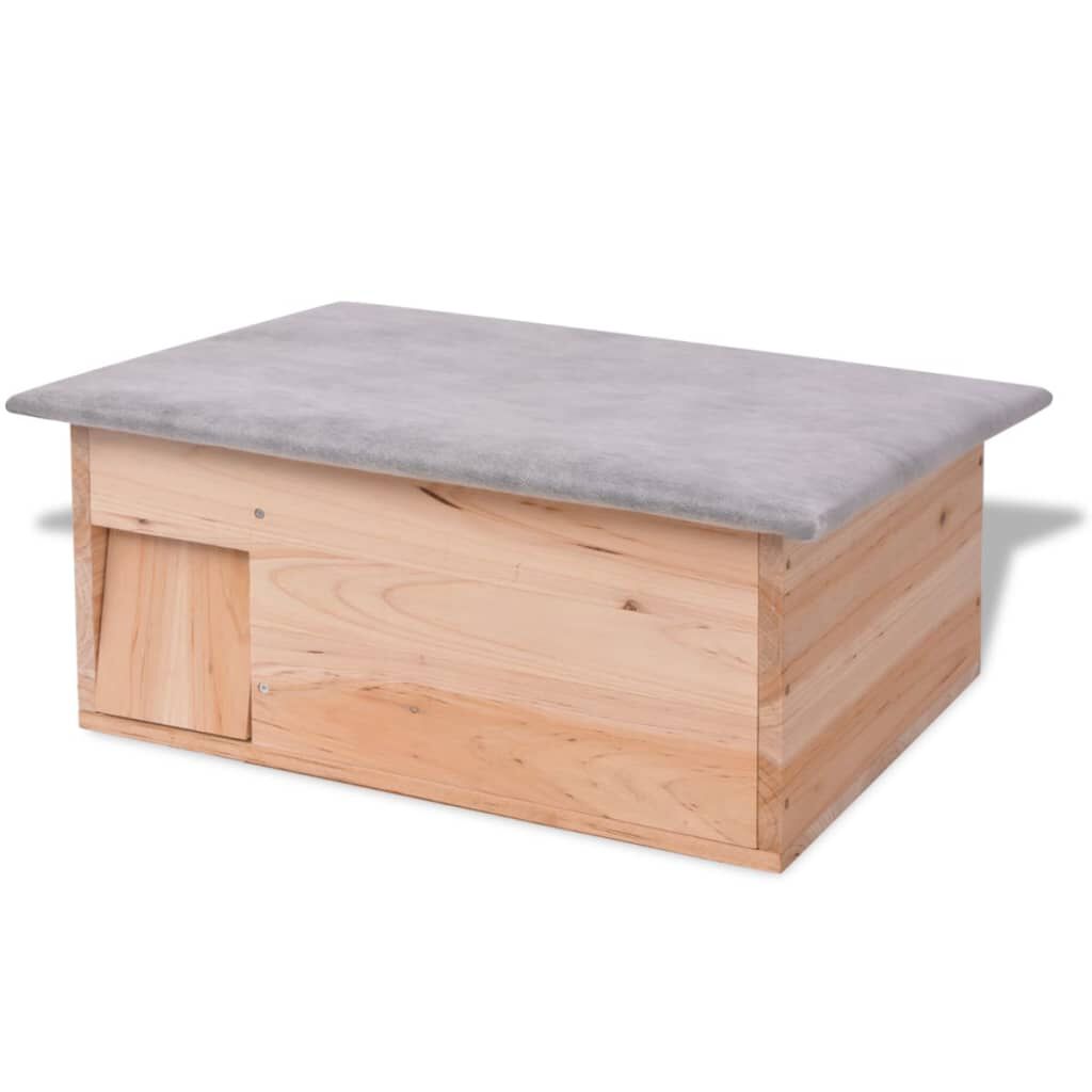 vidaXL بيت قنفذ 45×33×22 سم خشب
