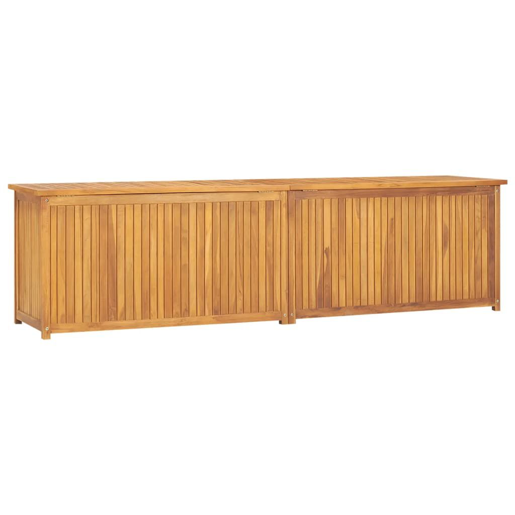 vidaXL صندوق حديقة 200×50×55 سم خشب ساج صلب