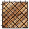 vidaXL بلاط أرضية 10 قطع 30×30 سم خشب أكاسيا صلب