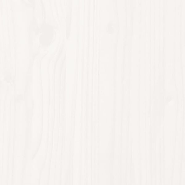 vidaXL إطار سرير دون مرتبة لون أبيض 200x90 سم خشب صلب صنوبر