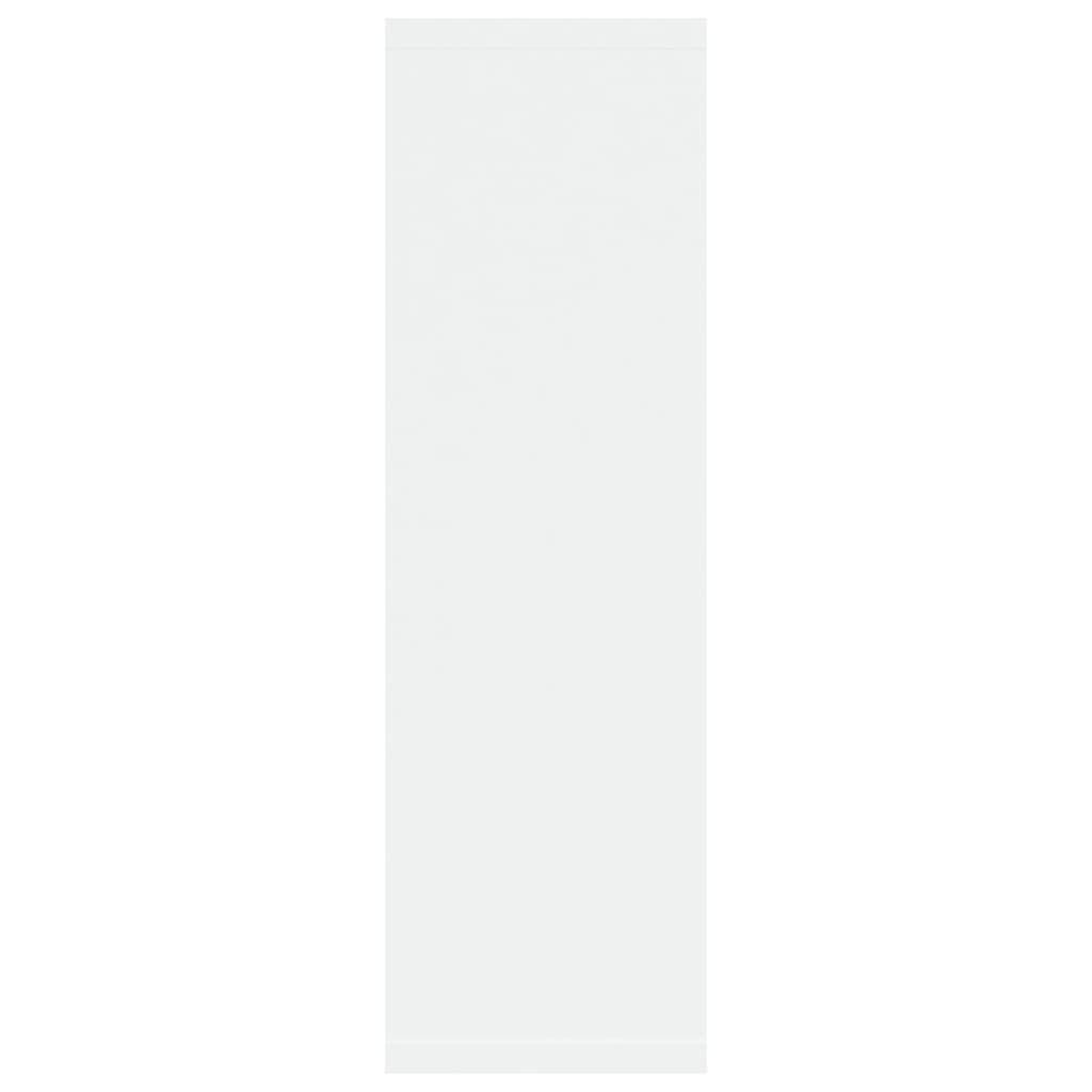 803002 vidaXL رف جداري أبيض 75×16×55 سم خشب صناعي
