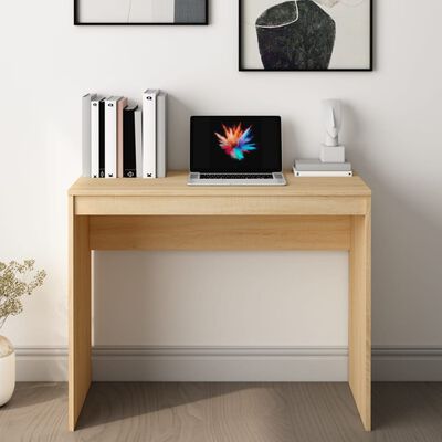 vidaXL مكتب سونوما اوك 90×40×72 سم خشب مضغوط