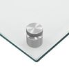 vidaXL لوح باكسبلاش شفاف للمطبخ 60x70 سم زجاج مقسى