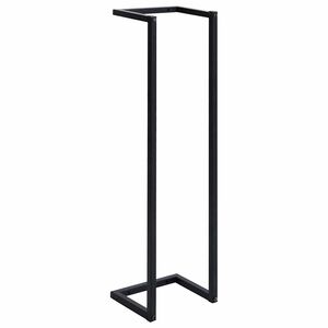 vidaXL حامل مناشف أسود 25&times;20&times;95 سم حديد