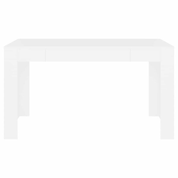vidaXL طاولة طعام لون أبيض 140×74,5×76 سم خشب صناعي