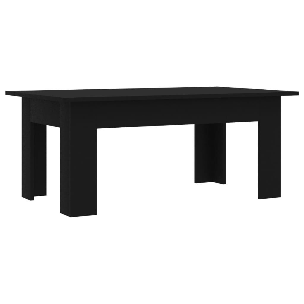 vidaXL طاولة قهوة لون أسود 100×60×42 سم خشب صناعي