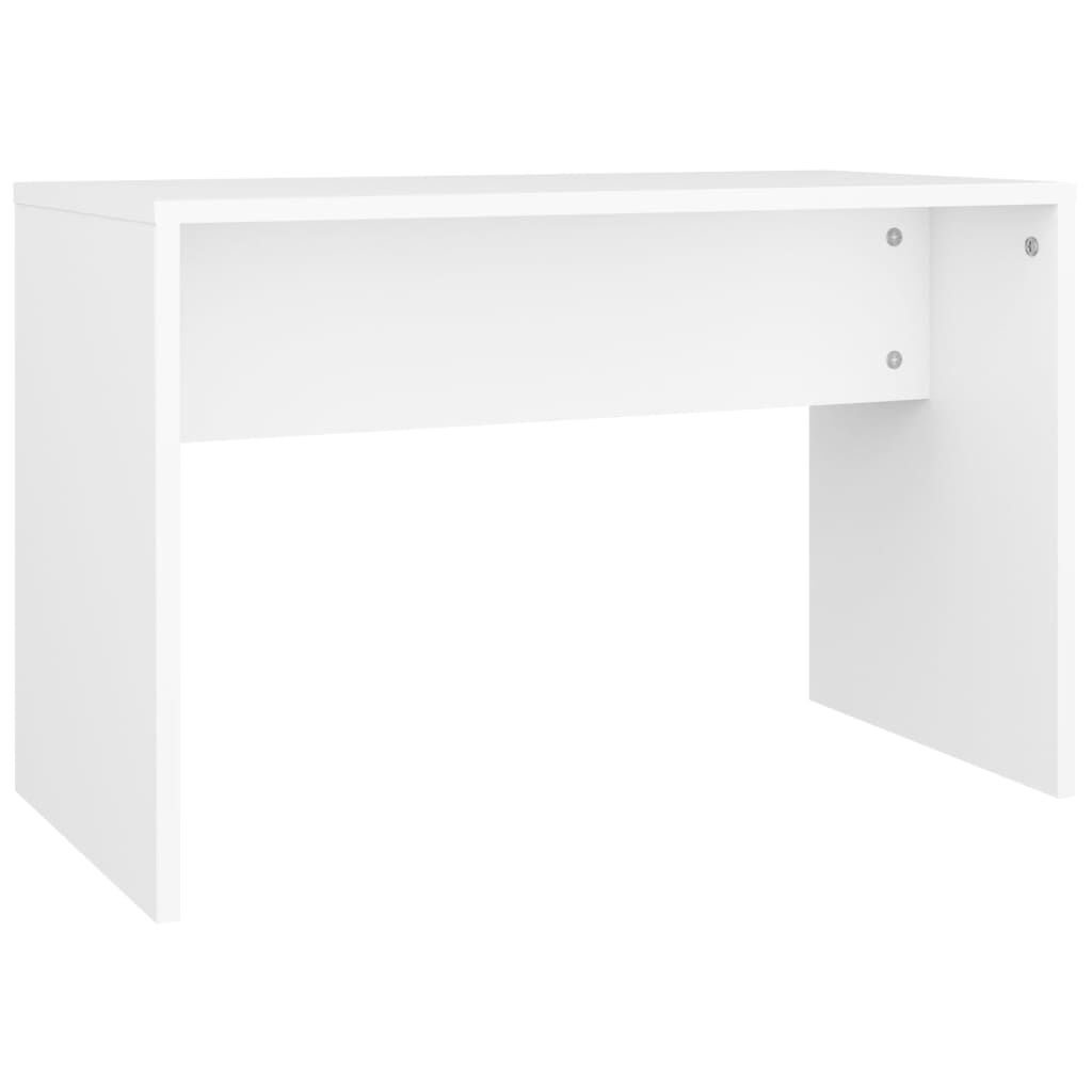 طقم طاولة تسريحة VidaXL أبيض 86.5x35x136 سم