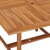 vidaXL طاولة سفرة حديقة 75x110x110 سم خشب ساج صلب