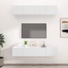 vidaXL خزائن تلفزيون 4ق أبيض 80x30x30 سم خشب صناعي