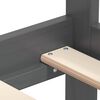 vidaXL سرير نهاري رمادي خشب صنوبر صلب 90×200 سم