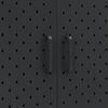 vidaXL خزانة مرتفعة لون أسود 100x35x80 سم فولاذ