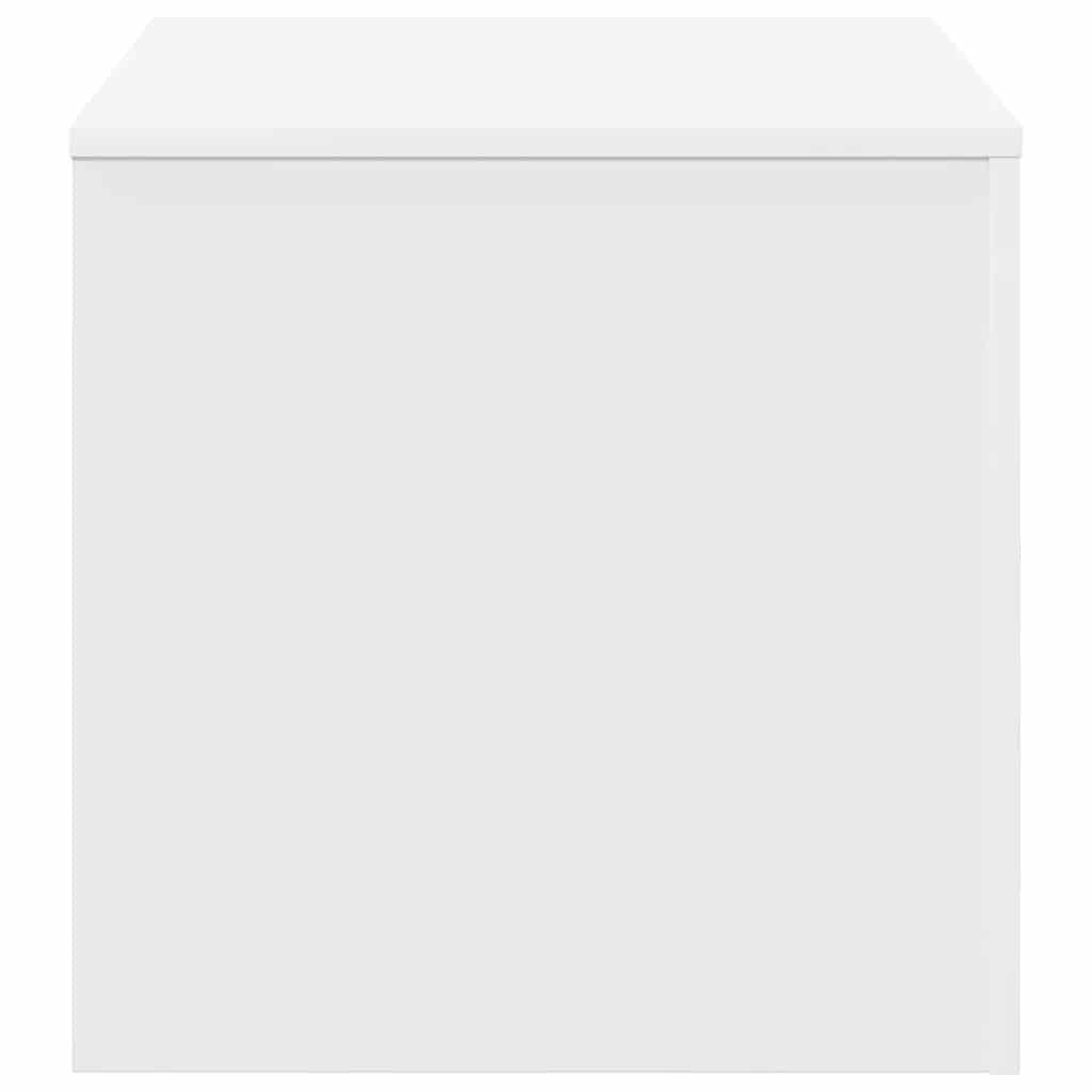 808585 vidaXL طاولات جانبية 3 ق أبيض خشب صناعي