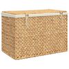 vidaXL سلة غسيل 3 قسم 75x42,5x52 سم صفير مائي
