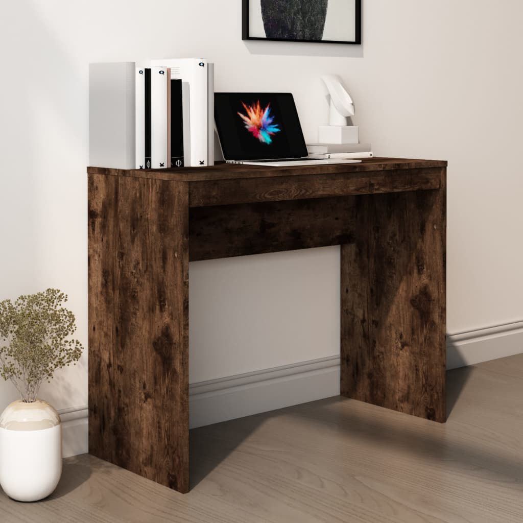 vidaXL مكتب أوك دخاني 90×40×72 سم خشب صناعي