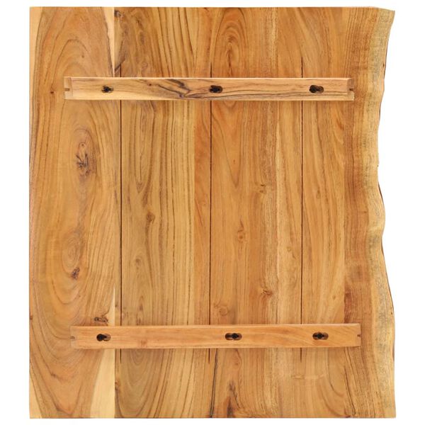 vidaXL سطح حوض غسيل الحمام خشب أكاسيا صلب 80×55×2.5