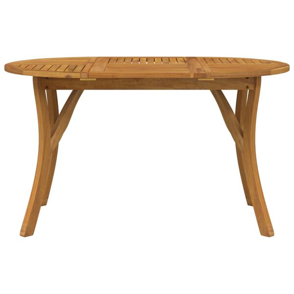 vidaXL طاولة حديقة 75x90x150 سم خشب أكاسيا صلب