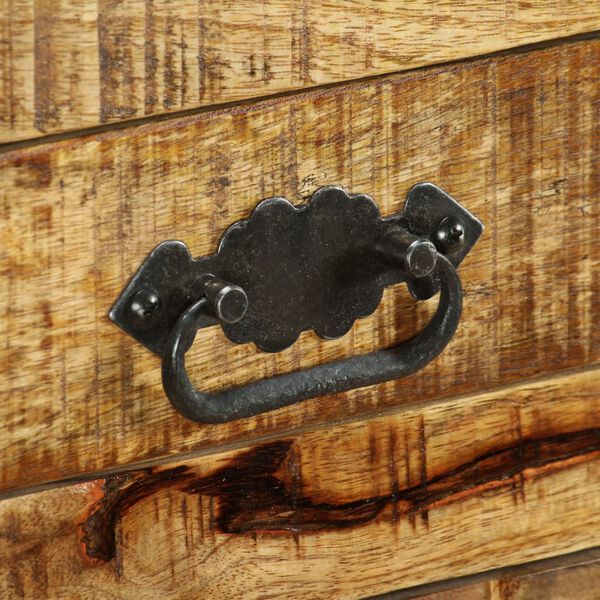 vidaXL خزانة جانبية بدرجين وكابينة واحدة خشب مانجو خشن