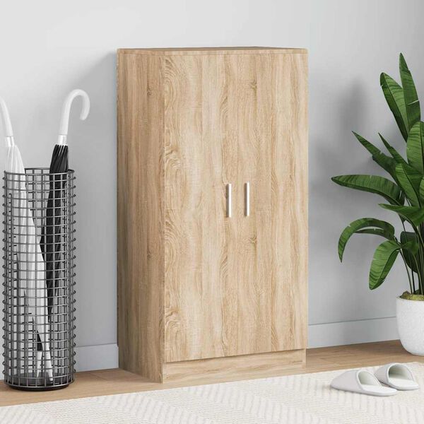 vidaXL خزانة أحذية 7 أرفف أوك