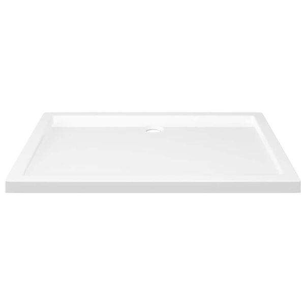 vidaXL قاعدة دش ABS مستطيلة لون أبيض 70×100 سم