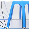 vidaXL قبة حوض سباحة بيضاوية 620x410x205 سم